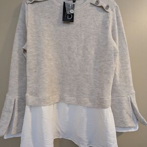 Fred David Cream Knit Top